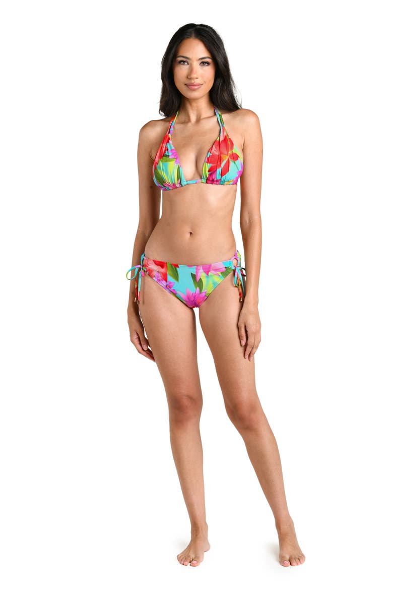 Sunset Botanica Triangle Bikini Top, Alternate, color, MULTI