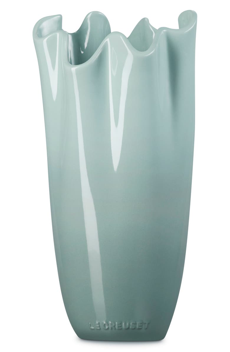 Le Creuset Iris Stoneware Vase, Alternate, color, Sea Salt