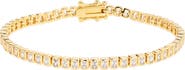 Nordstrom Baguette Cubic Zirconia Bezel Tennis Bracelet