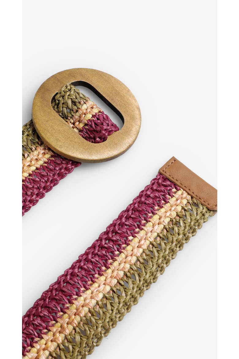 Rafia Belt, Alternate, color, Multicolor