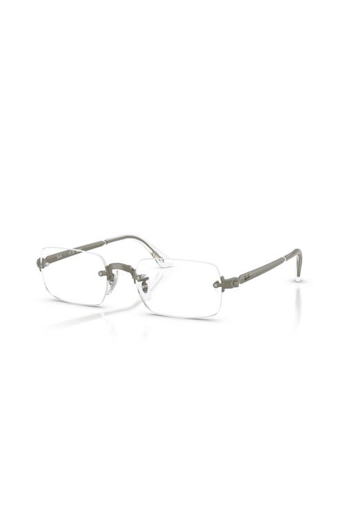 Ray Ban Ray-ban 54mm Rectangle Optical Glasses In Purple