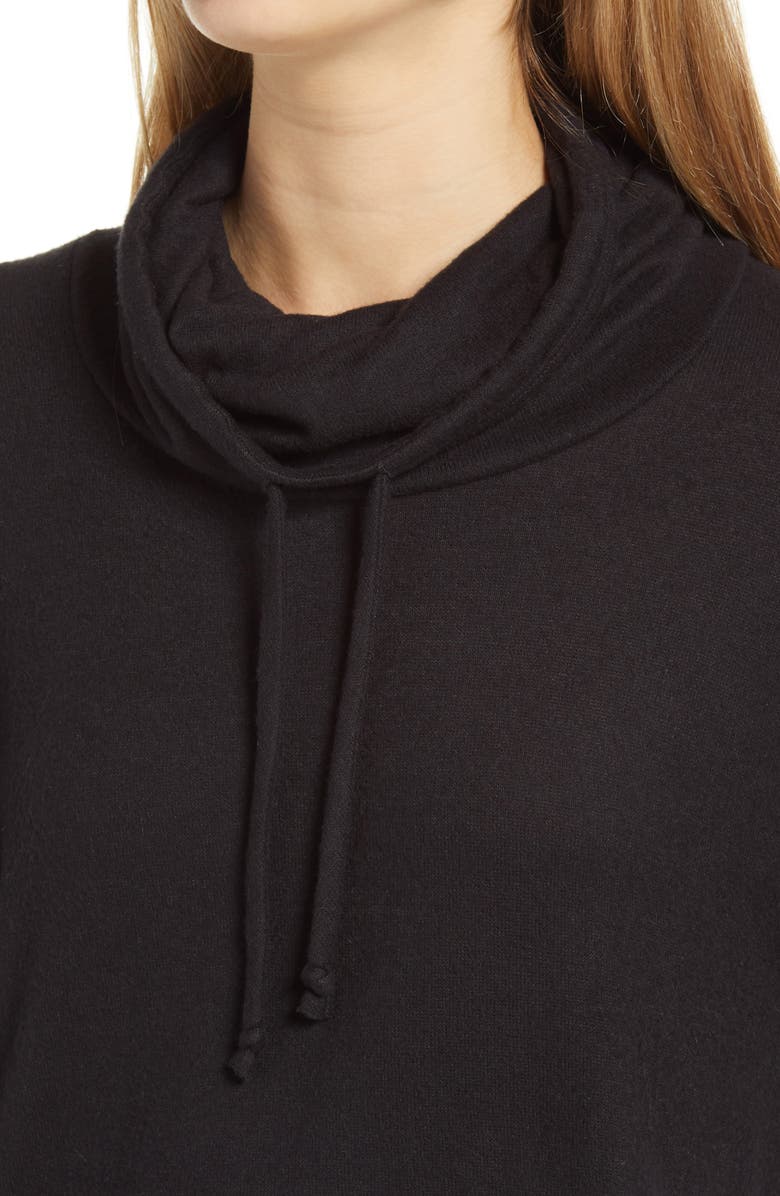 BP. Drawstring Cowl Neck Hacci Sweater, Alternate, color,