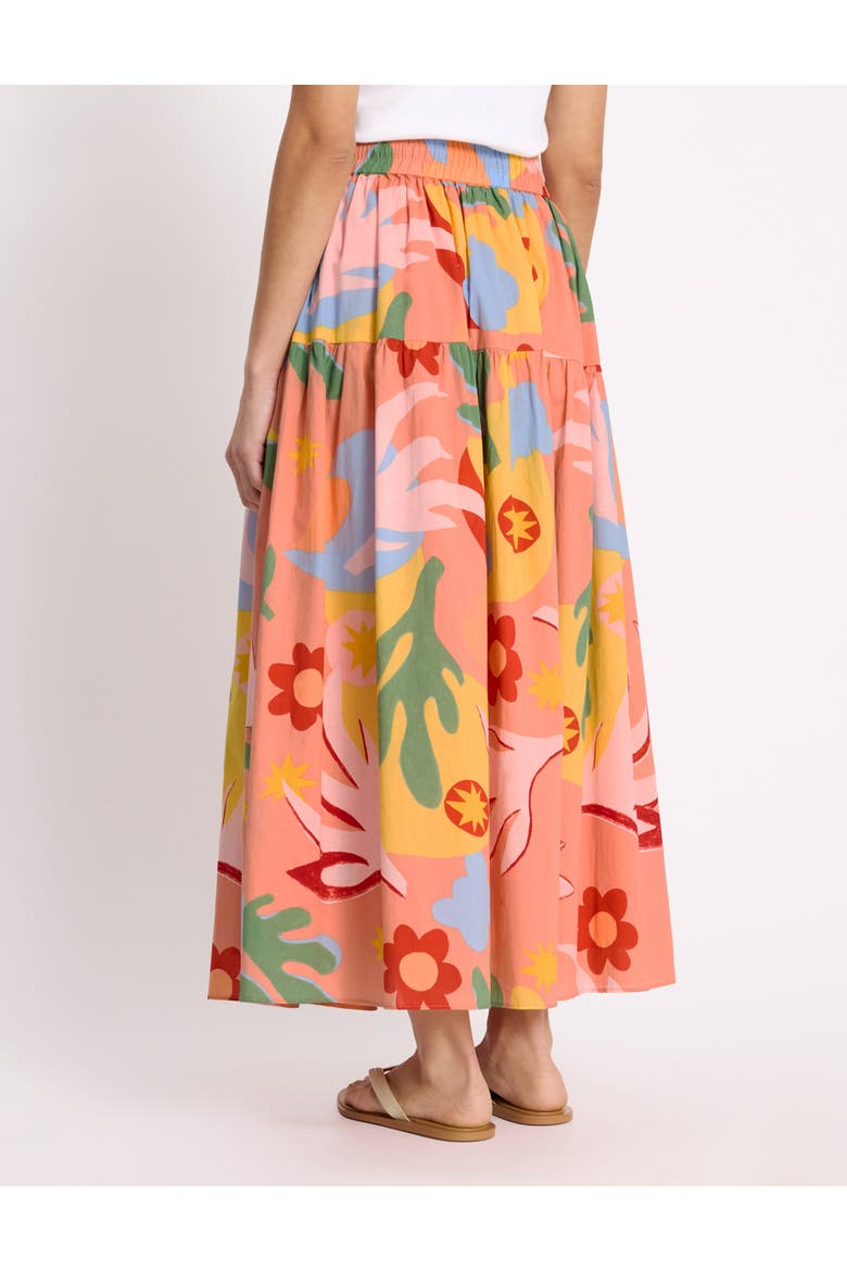 Tropique Print Maxi Skirt, Alternate, color, Pink