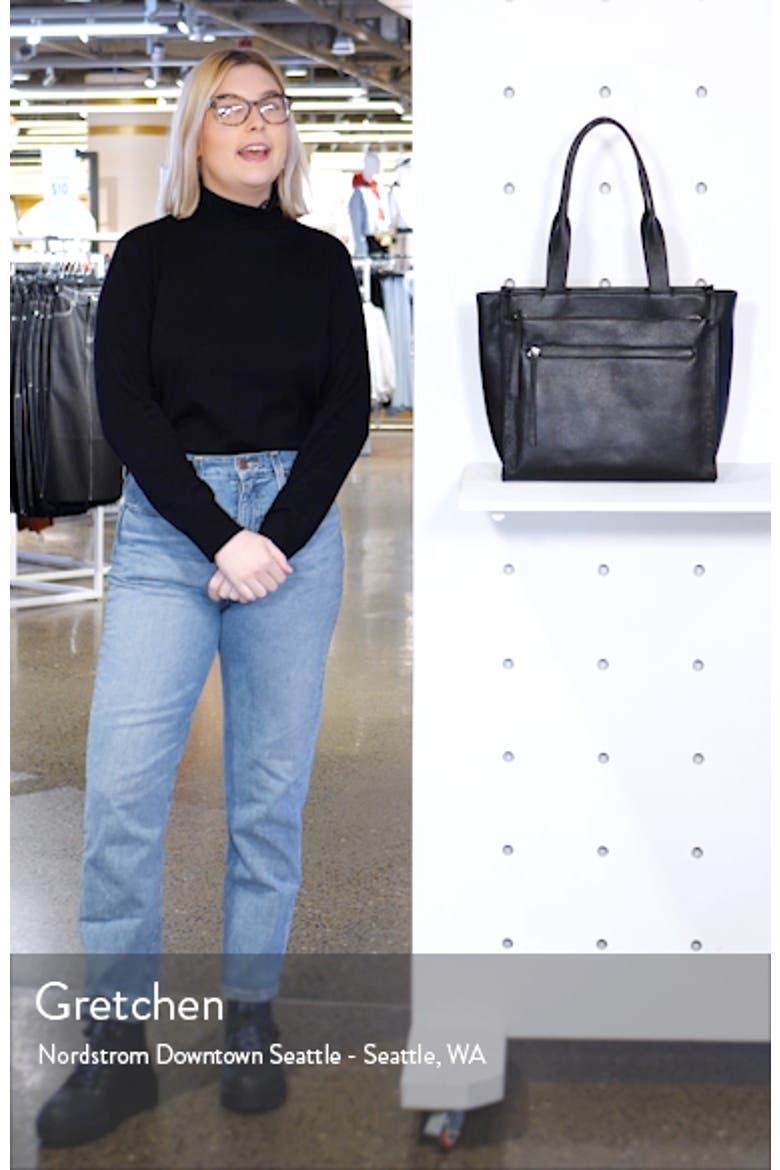 Finn Pebbled Leather Tote video