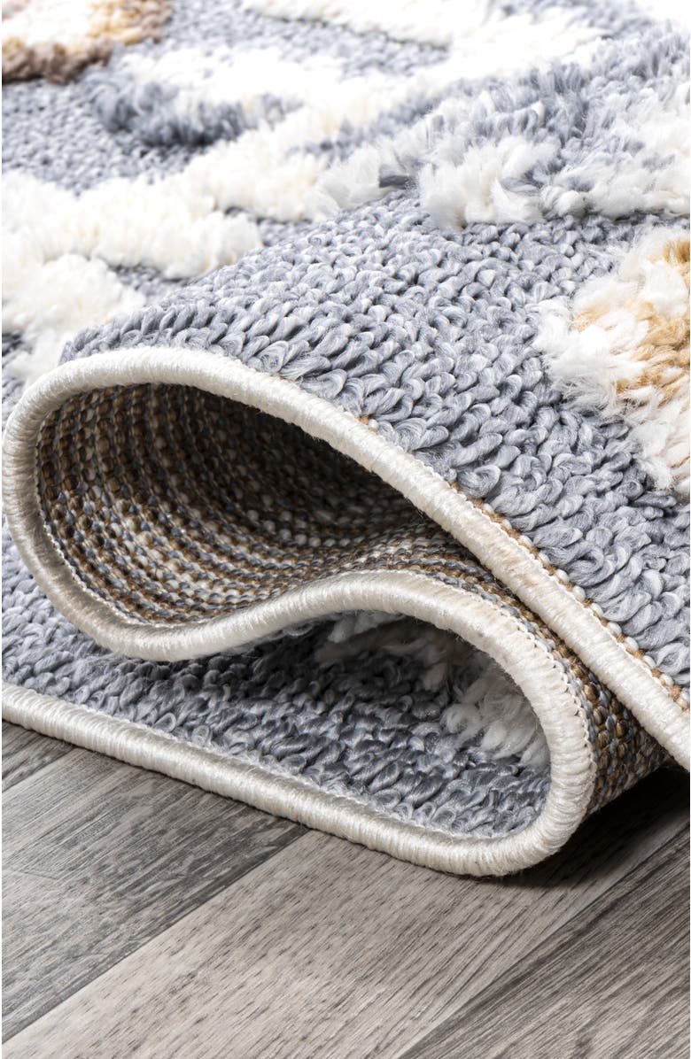 JONATHAN Y Aziza Persian Medallion High-Low Area Rug, Alternate, color, Multi