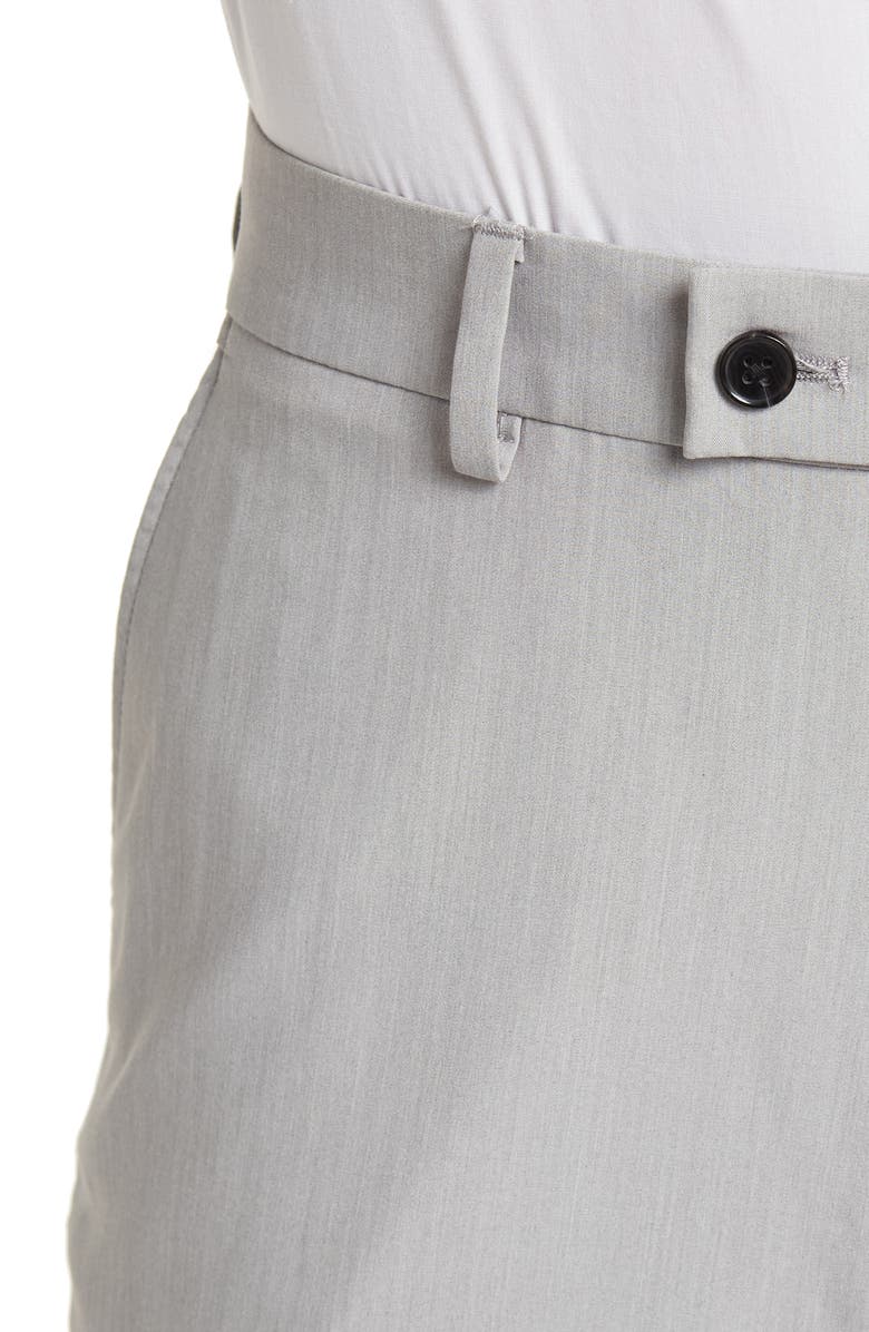 SAVILE ROW CO Hoxton Light Grey Solid Two Button Notch Lapel Bi-Stretch Suit, Alternate, color, 