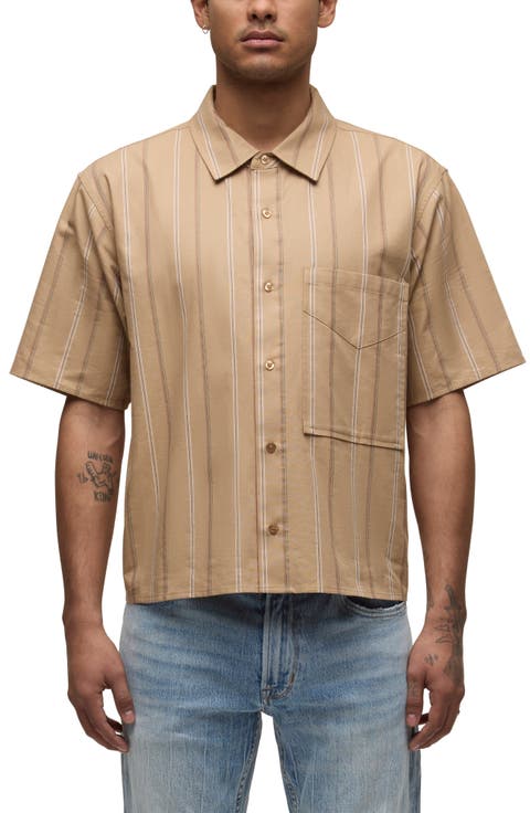 Rex Short Sleeve Cotton Button-Up Shirt