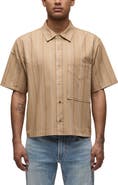 Hudson Jeans Rex Short Sleeve Cotton Button-Up Shirt