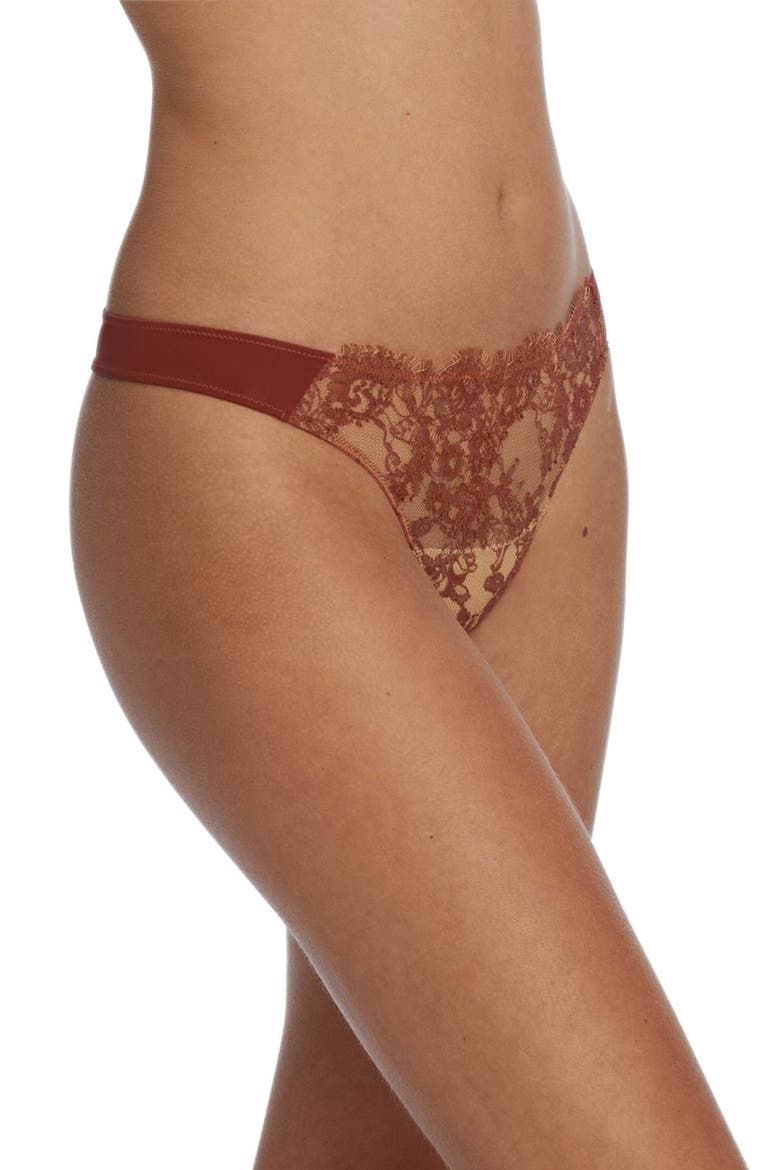 Entice Thong, Alternate, color, CLAY/ NYLON