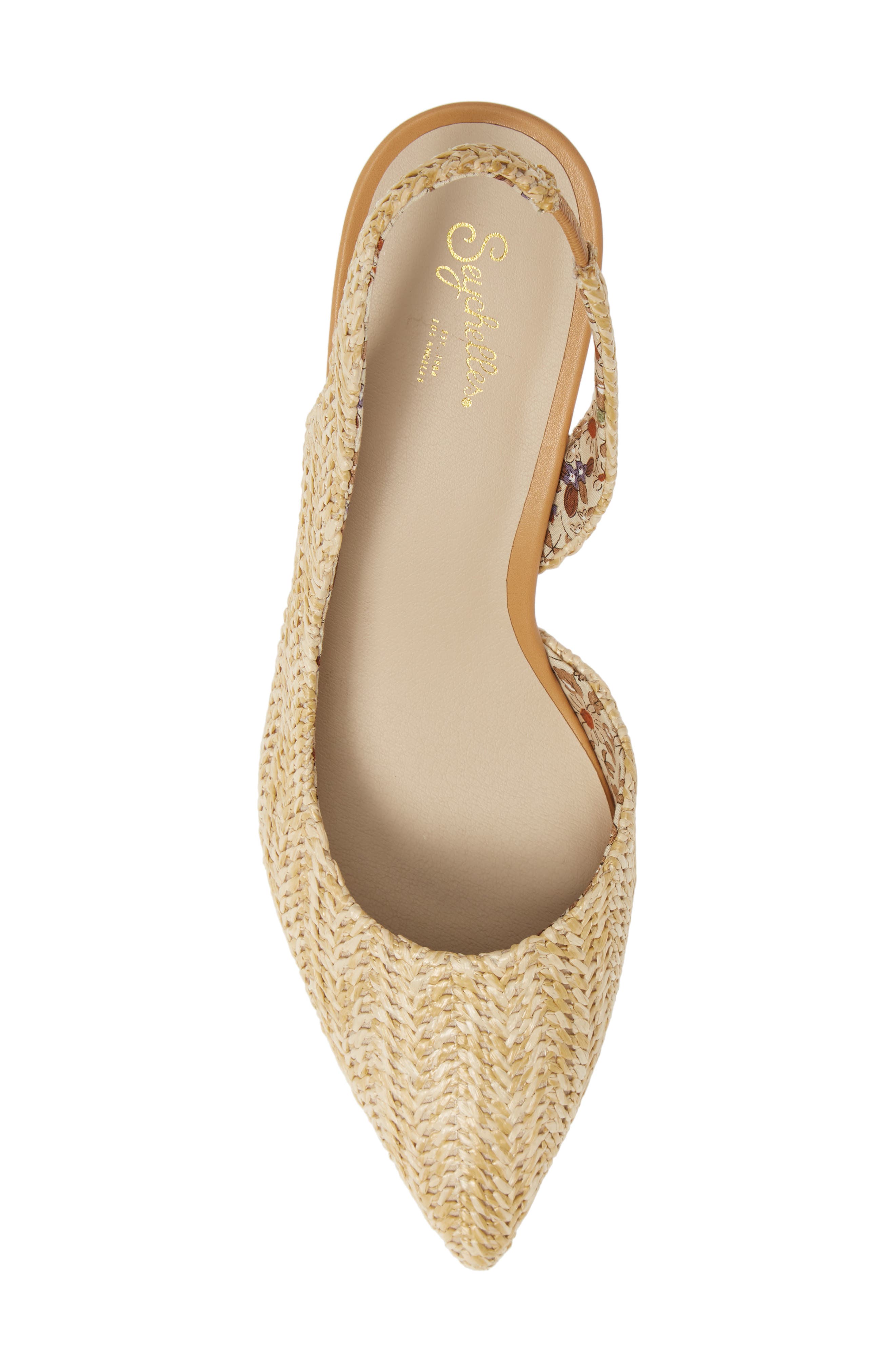 Seychelles Ornament Raffia Slingback Pump, Alternate, color, 