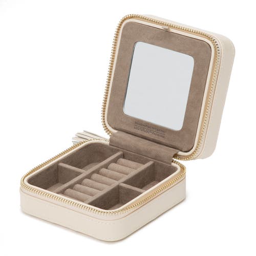 Wolf Caroline Zip Travel Case In White