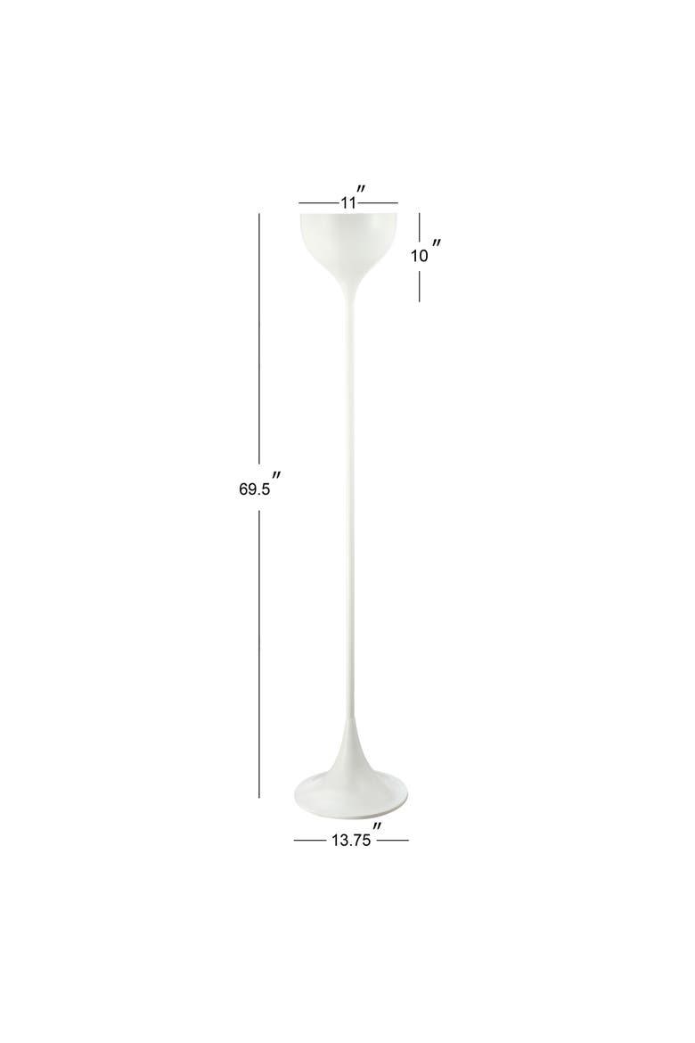 Joyce Metal LED Floor Lamp, Main, color, White