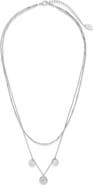 Sterling Forever Polaris Pendant Layered Necklace