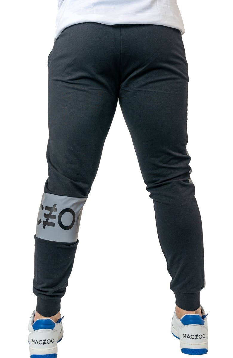 Maceoo Insignia Skinny Fleece Joggers, Alternate, color, Black