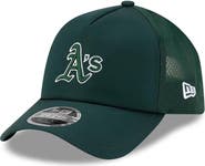 New Era Men's New Era Green Athletics 2026 Batting Practice Apex 9FORTY Adjustable Trucker Hat