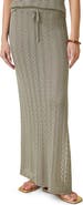 Splendid Eleni Pointelle Maxi Sweater Skirt