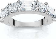 Bliss Diamond 2.30Ct Emerald & Round Diamond Wedding Ring 14k Gold or Platinum Lab Grown