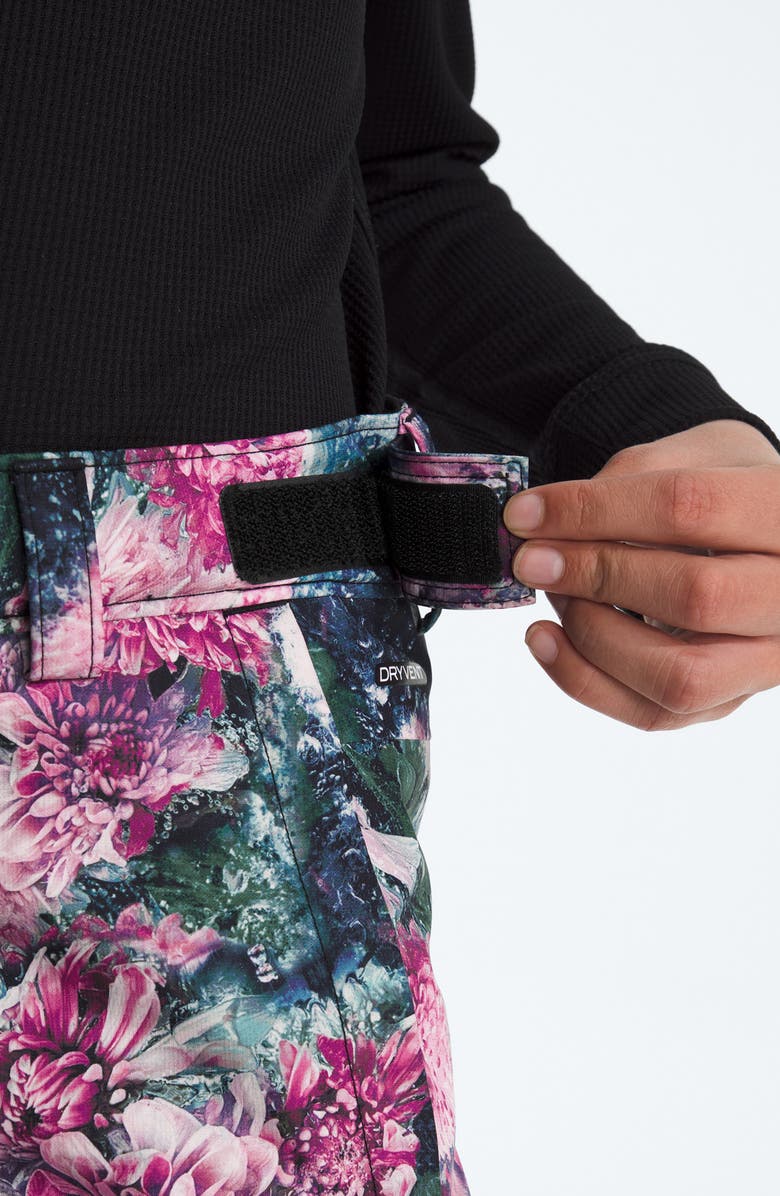 The North Face Kids' Freedom Waterproof Insulated Pants, Alternate, color, Pale Blossom Frozen