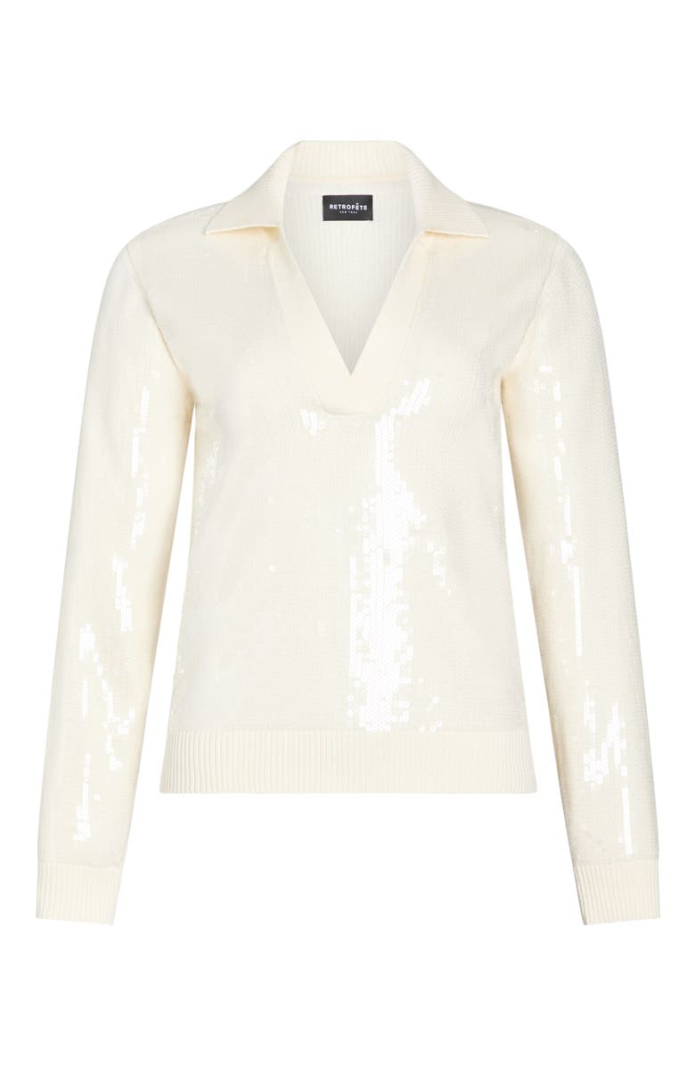 Retrofête Shaelynn Sequin Knit Shirt, Alternate, color, 