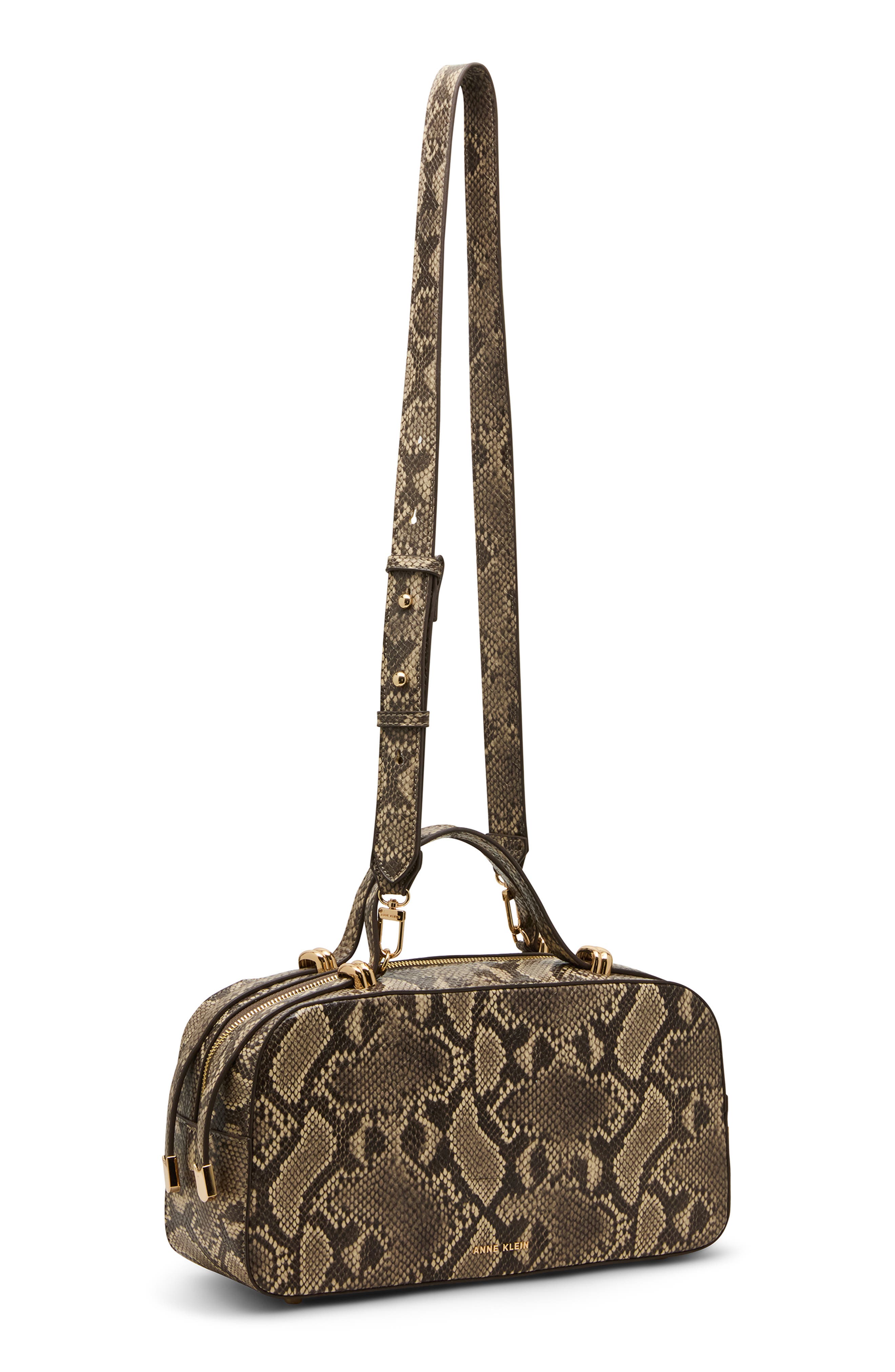 Anne Klein East/West Satchel, Alternate, color, Beige Multi