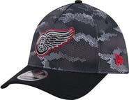 New Era Men's New Era Black Detroit Red Wings Zero Dark 39THIRTY Flex Hat
