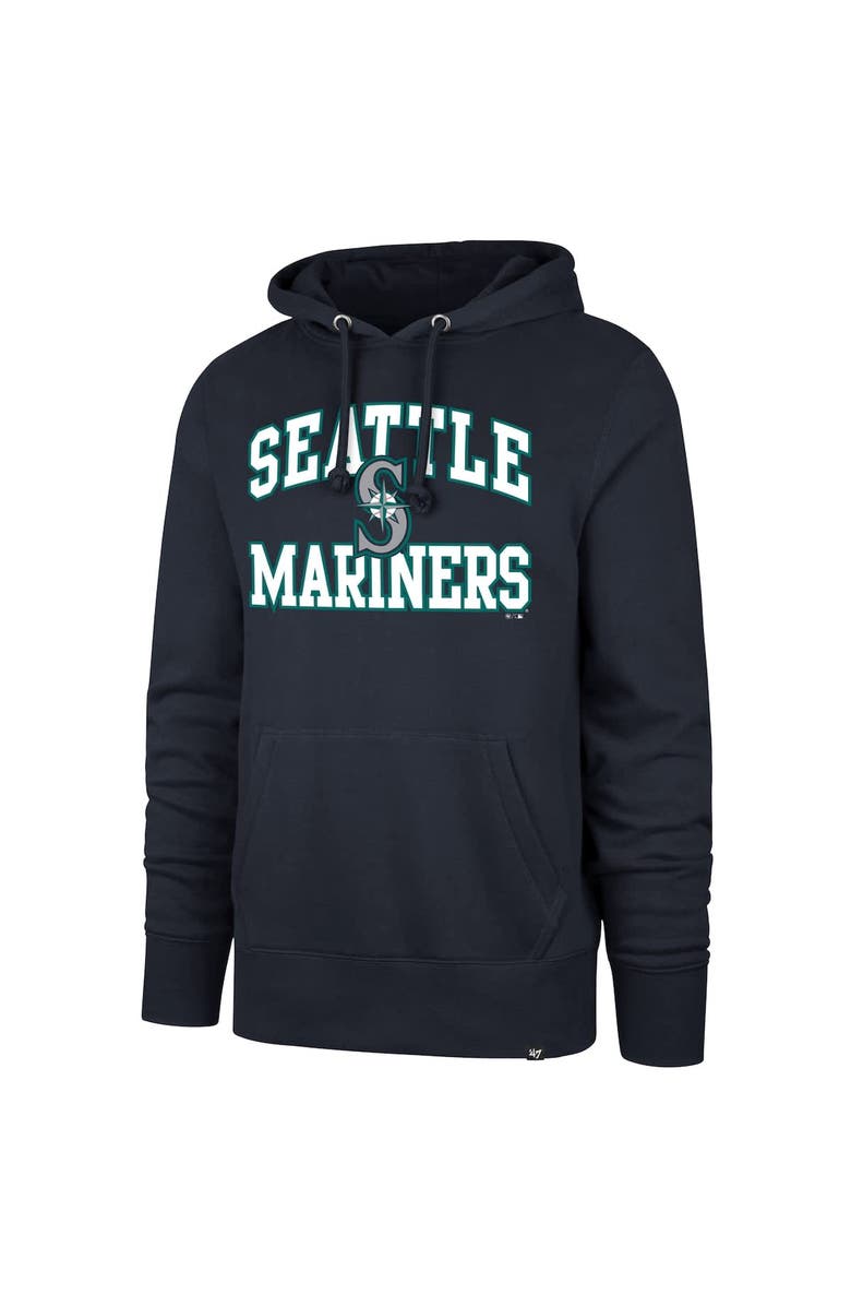 '47 Men's '47  Navy Seattle Mariners Velocity Headline Pullover Hoodie, Alternate, color, 