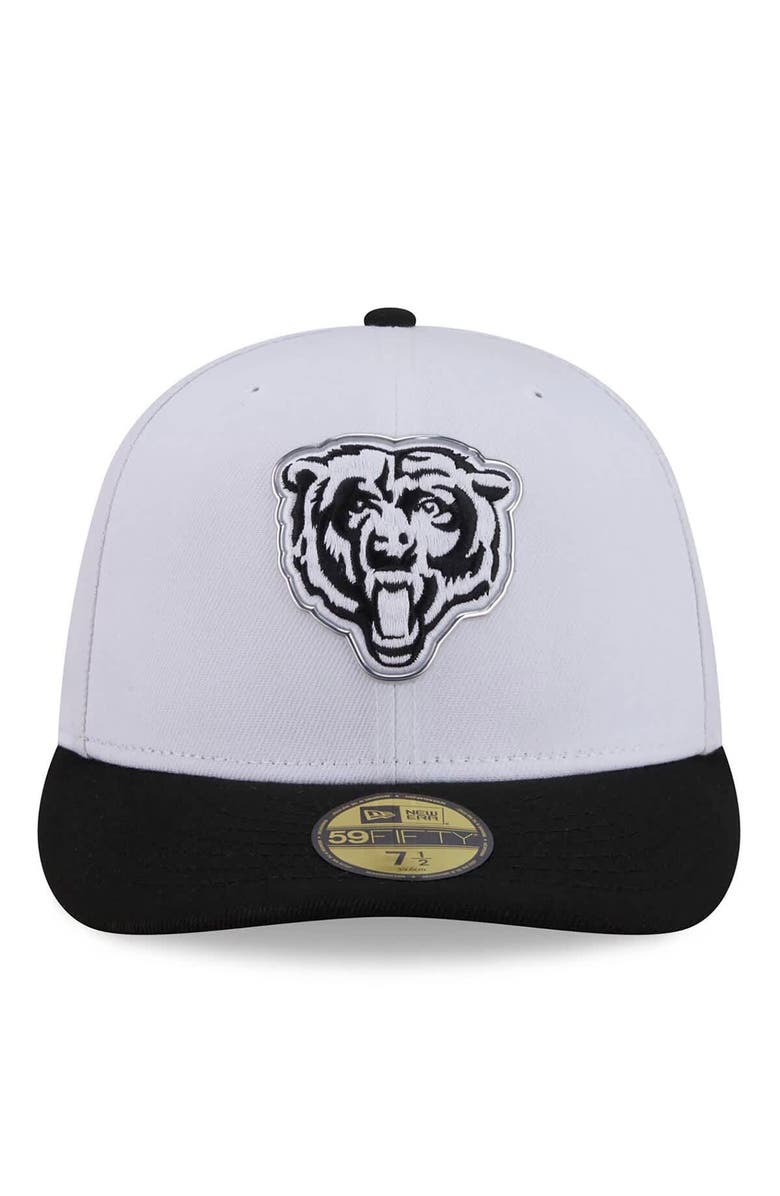 New Era Men's New Era  White/Black Chicago Bears 2026 NFL Draft Pre-Curved 59FIFTY Fitted Hat, Alternate, color, White