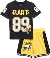 Freeze Kids' Bart Simpson Basketball Jersey Shirt & Shorts Set