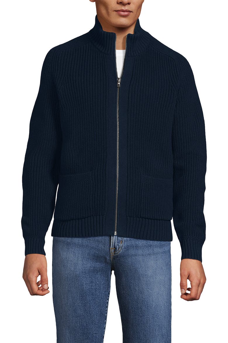 Long Sleeve Drifter Full Zip Cardigan Sweater, Alternate, color, Radiant Navy