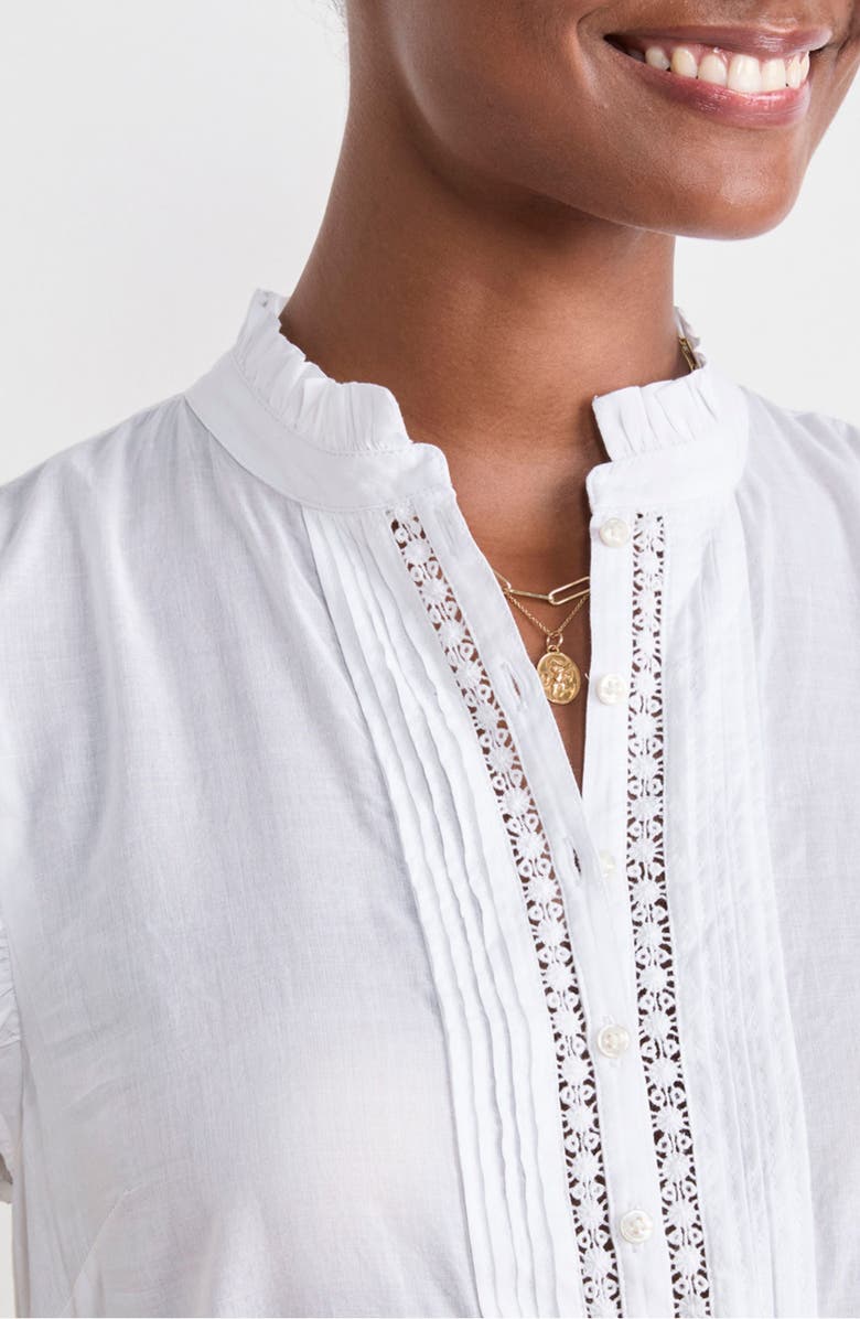 vineyard vines Print Ruffle Sleeve Top, Alternate, color, 