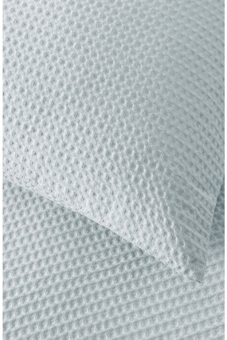 Waffle Piqué Comforter & Shams Set, Alternate, color, CLEAR BLUE