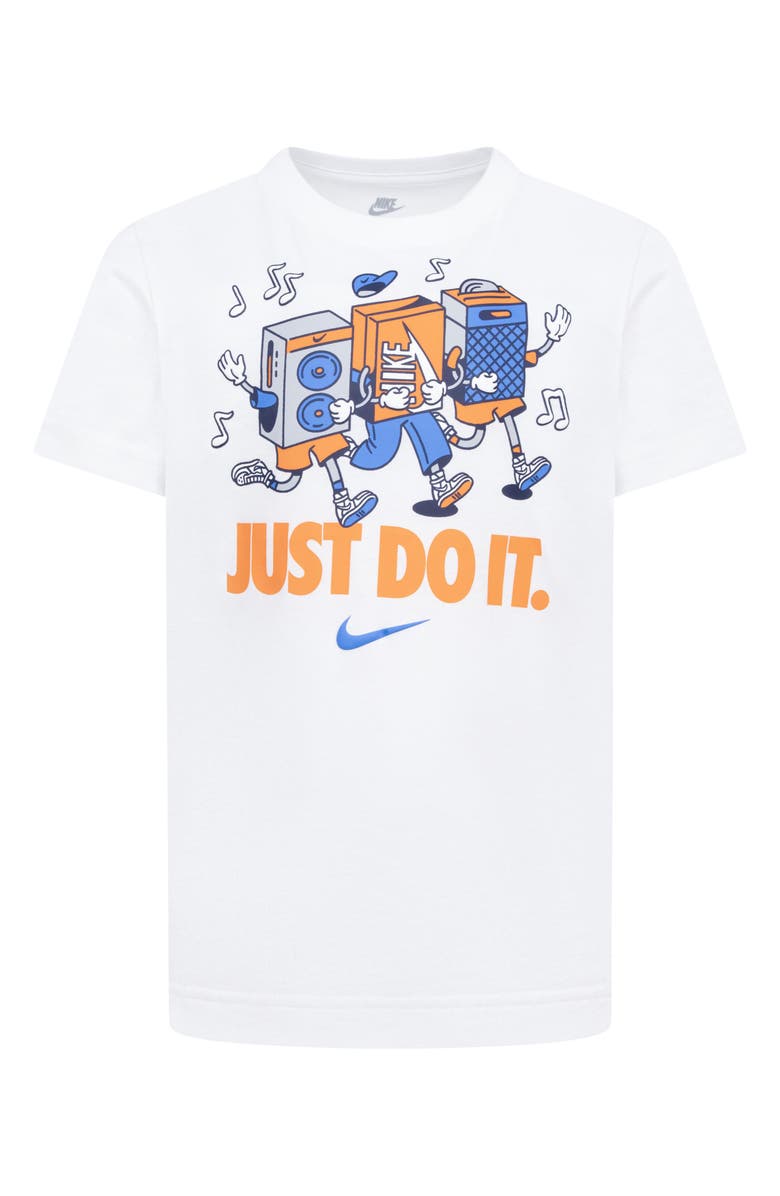 Nike Kids' Music Pals Graphic T-Shirt, Main, color, White