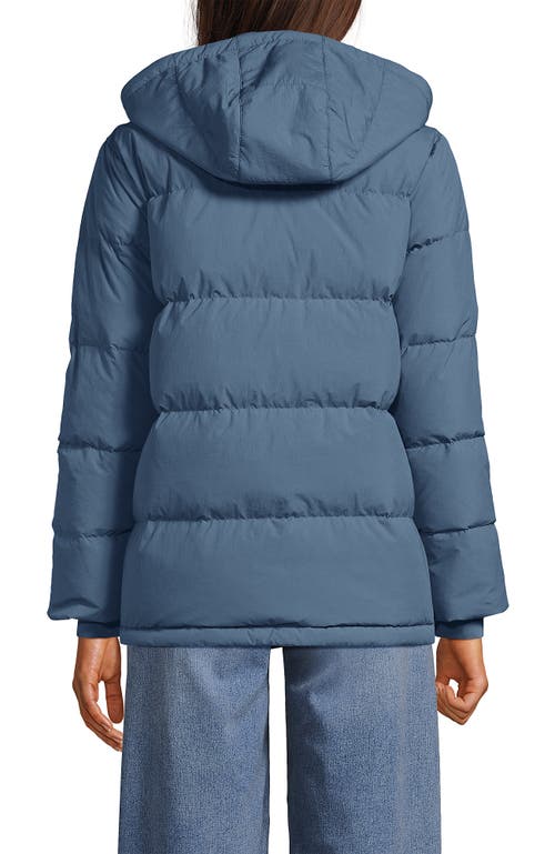 Lands' End Wide Channel 600 Down Puffer Jacket In Blue
