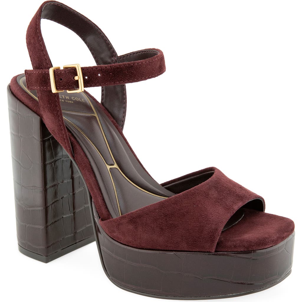 Kenneth Cole Parton Ankle Strap Platform Sandal In Multi