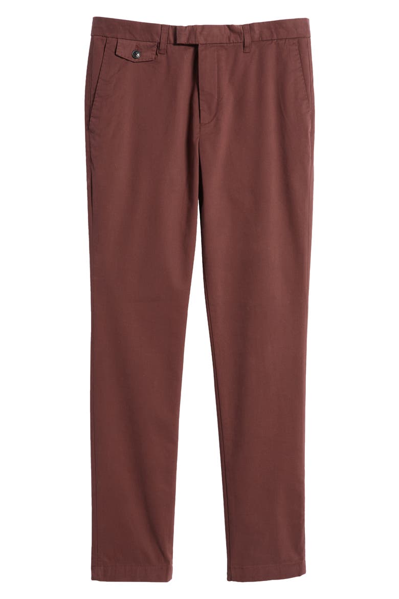 Genay Irvine Slim Fit Chinos, Alternate, color, MAROON