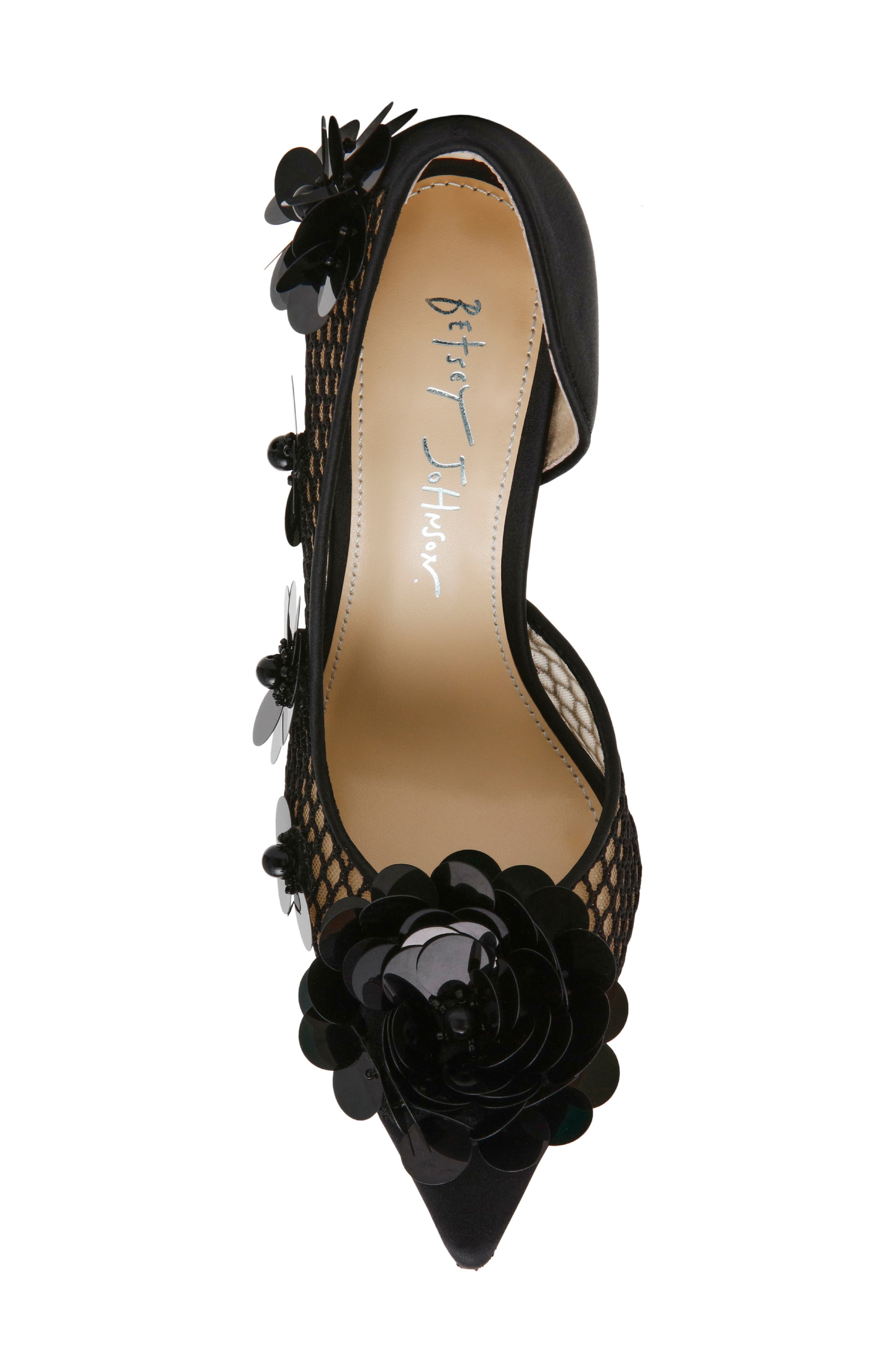 Betsey Johnson Nash Half d'Orsay Pump, Alternate, color, 