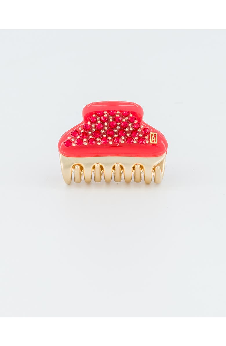 Alexandre de Paris Vendome Small Crystal Hair Claw Clip, Alternate, color, Beige