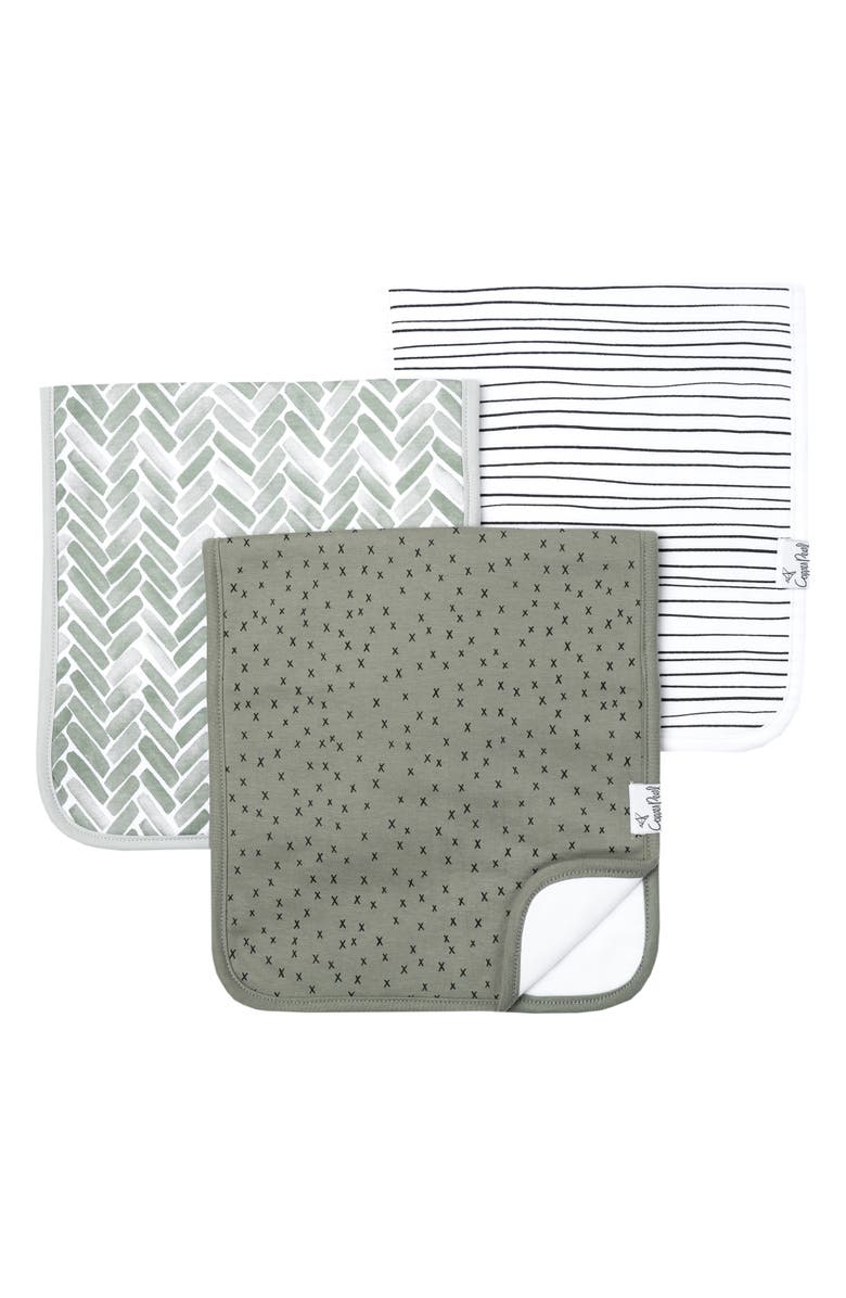 Copper Pearl 3-Pack Burp Cloth Set, Main, color, 