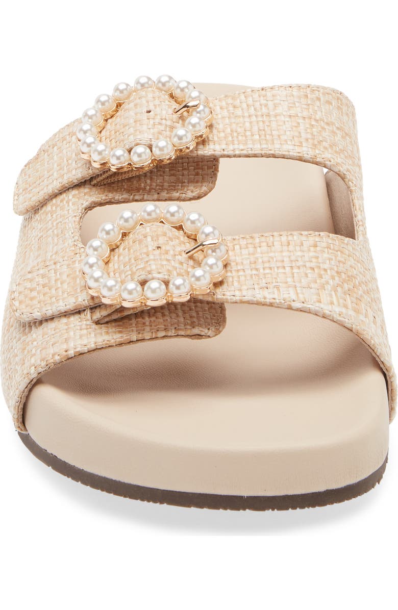 KOKO + PALENKI Mia Platform Slide Sandal, Alternate, color, Natural Raffia