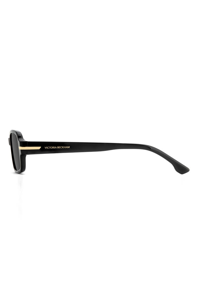 Victoria Beckham 1012 Rectangular Sunglasses, Alternate, color, Black/ Grey
