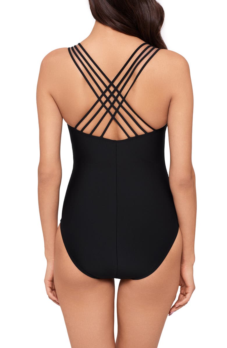 Magicsuit<sup>®</sup> Rene Beaded Strappy Underwire One-Piece Swimsuit, Alternate, color,