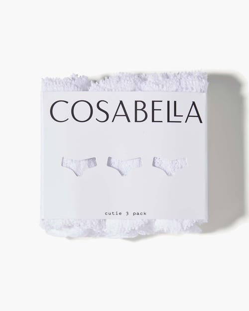 Cosabella Nsn Cutie Low Rise Thong 3 Pack In White