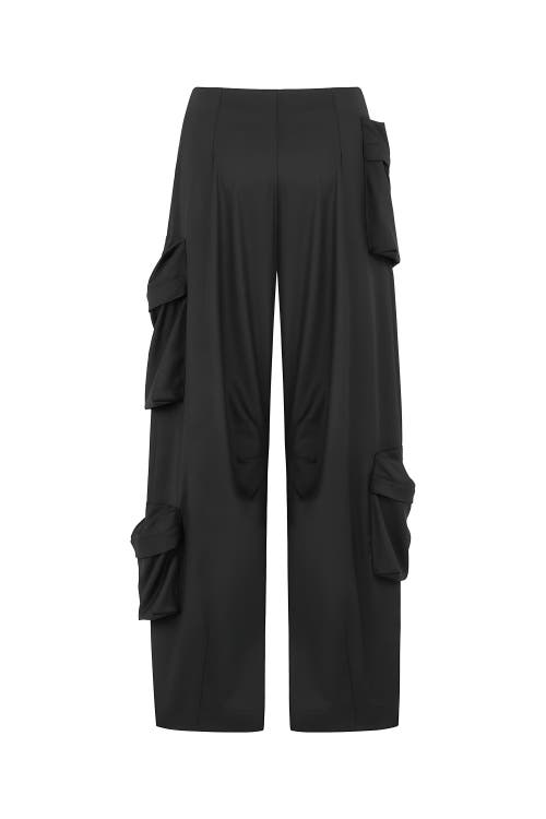 NOCTURNE NOCTURNE PANTS WITH CARGO POCKETS 