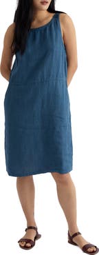 Seasalt Cornwall Salt Weave Linen Pinafore Dress