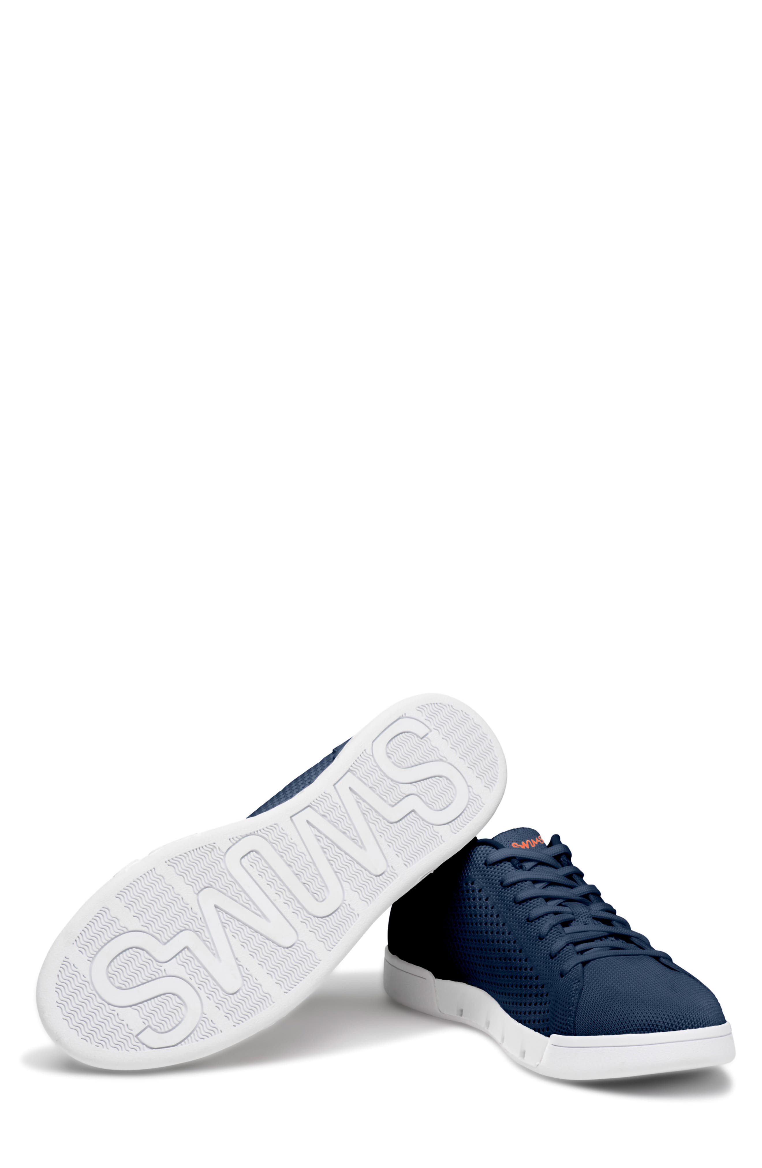Breeze Tennis Knit Sneaker, Alternate, color, NAVY
