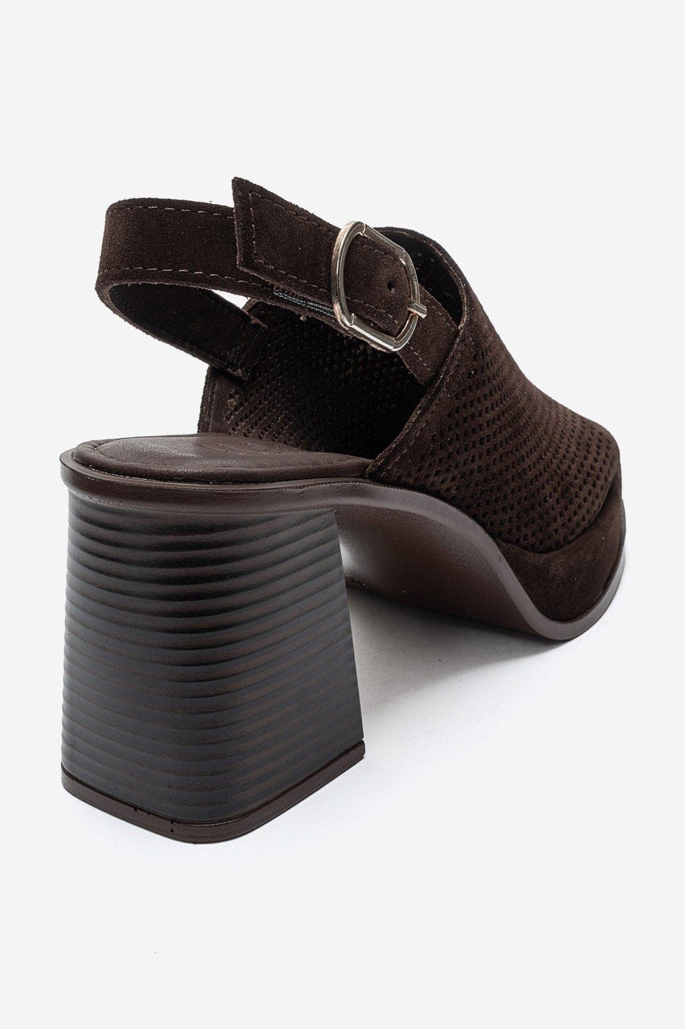 Penvia Block Heel Leather Platform Sandal, Alternate, color, Brown Suede