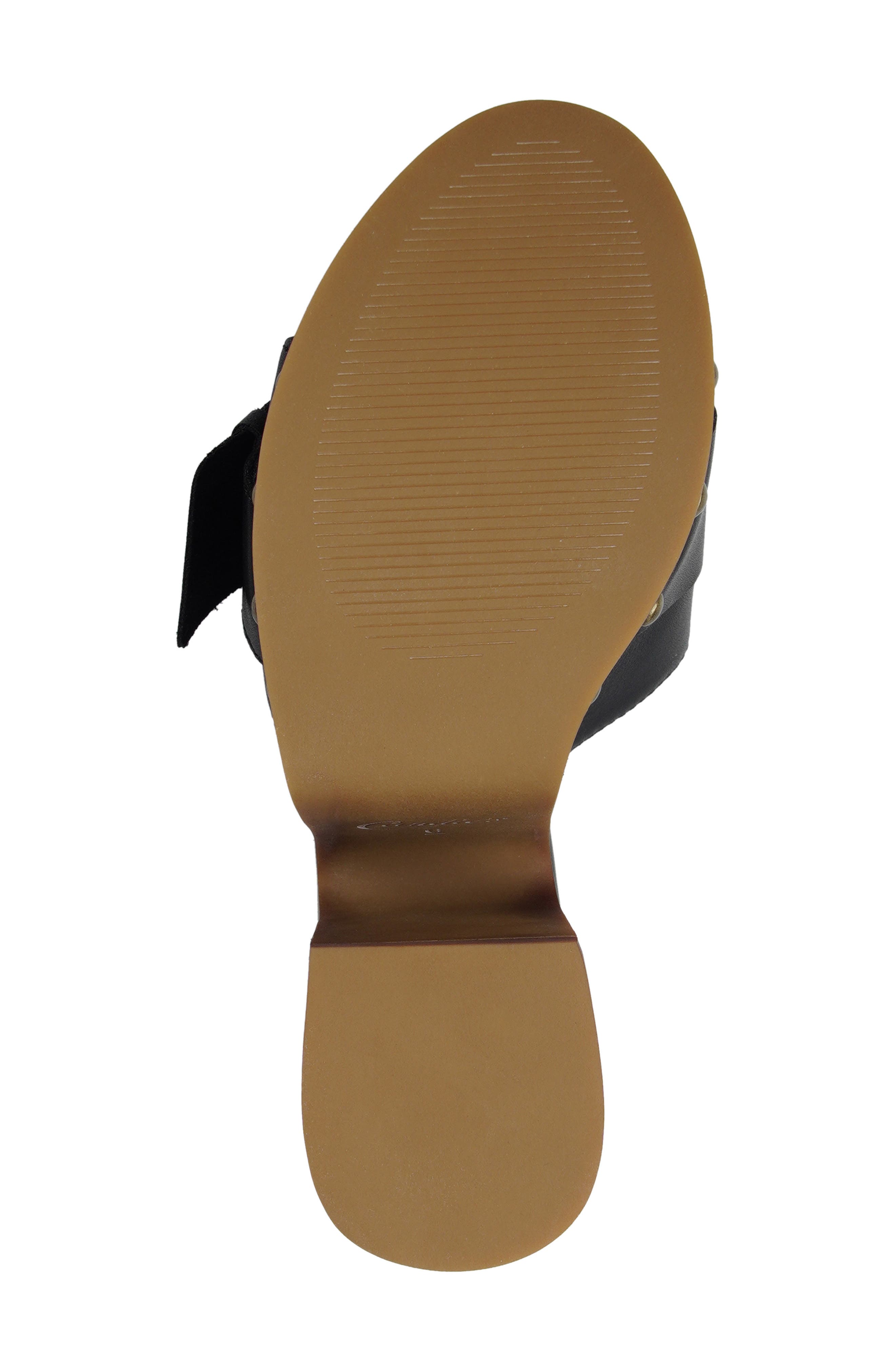 Crista Platform Slide Sandal, Alternate, color, BLKLT