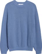 PALMES Fisherman Stitch Cotton Sweater