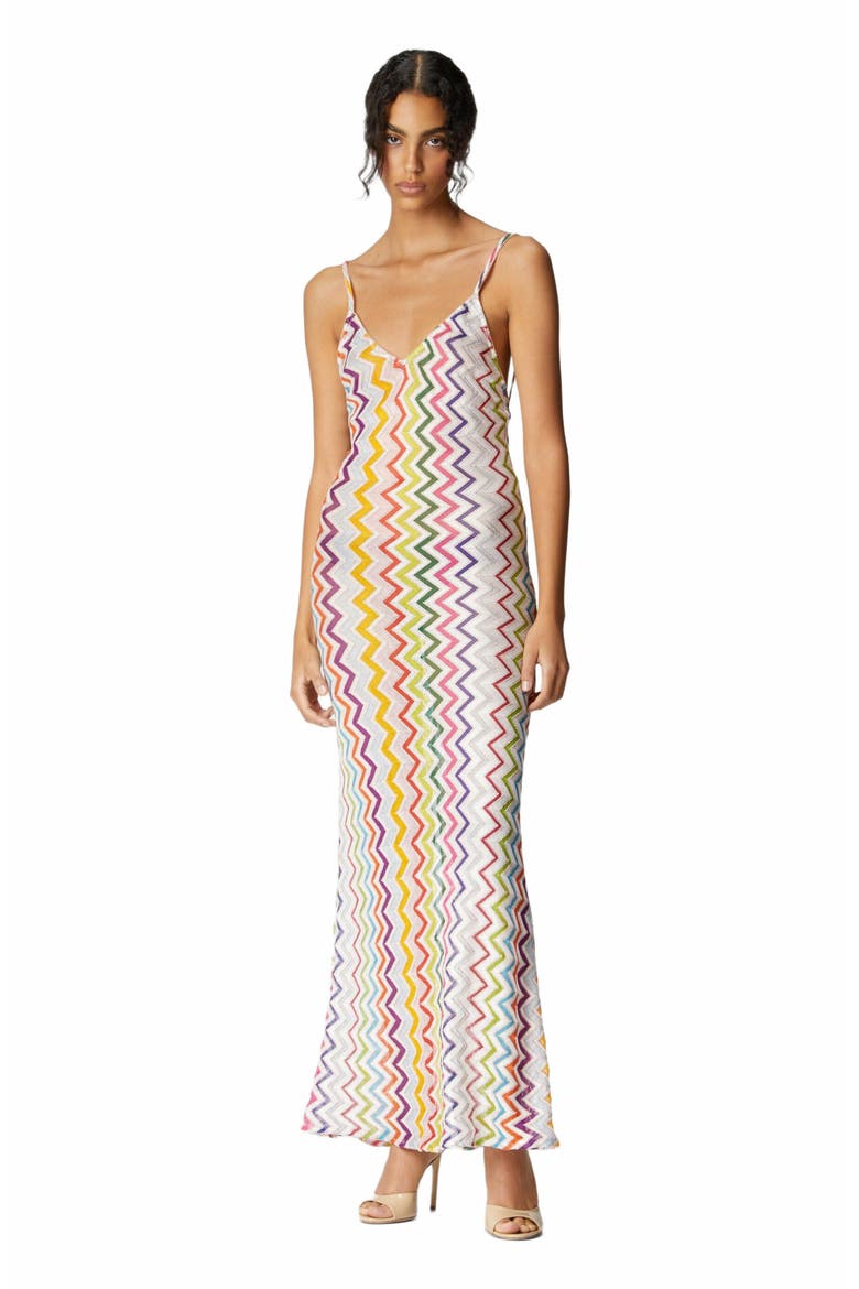 Long Cover-up With Open Back, Main, color, Multicoloured