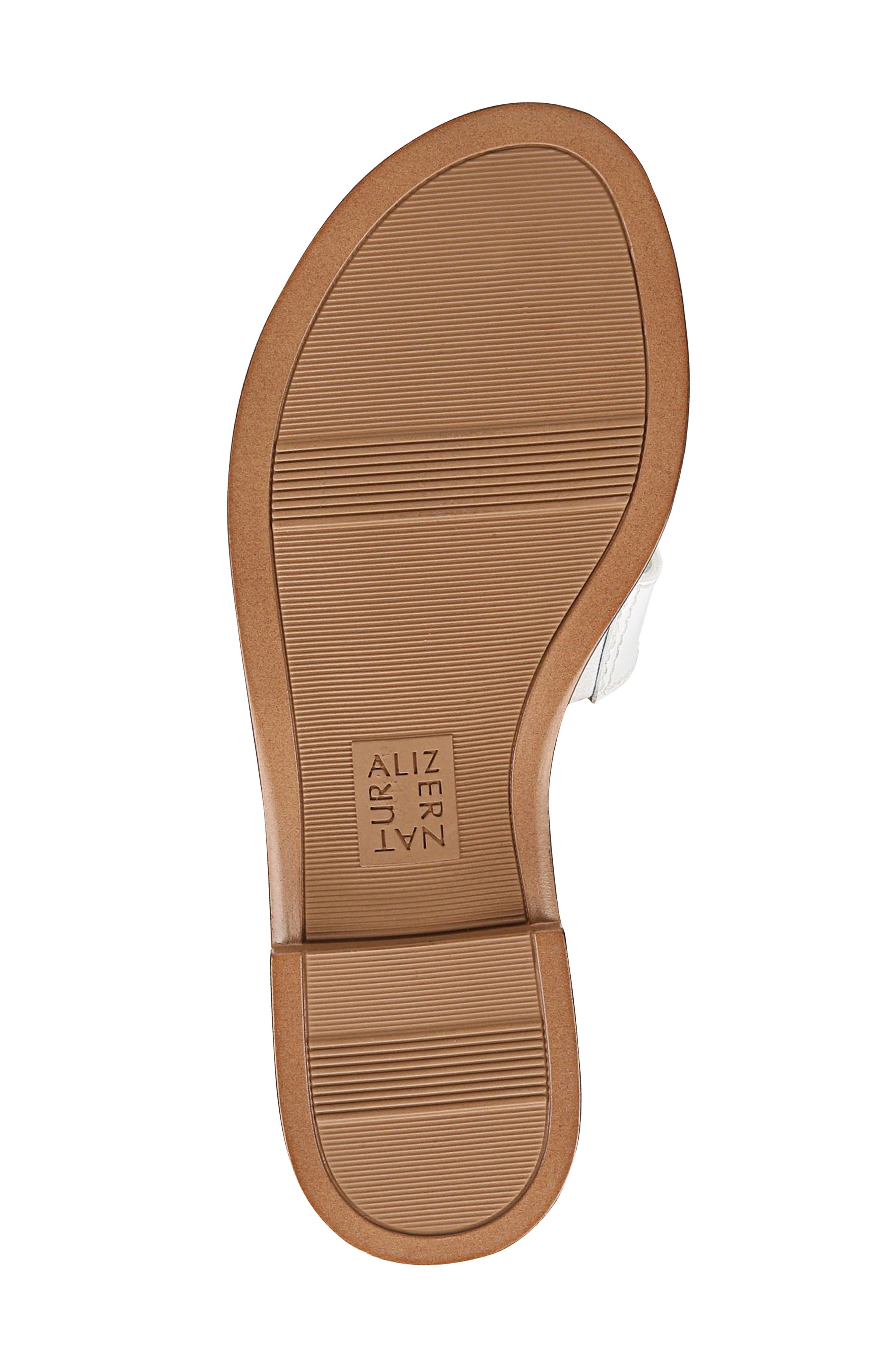 Fame Metallic Slide Sandal, Alternate, color, WHITE LEATHER